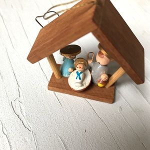 Vintage MCM Feri Italy Creche Ornament